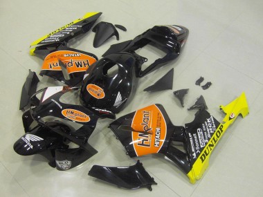 Buy 2003-2004 Honda CBR600RR Motorcycle Fairings - Glossy Black Orange Yellow Hm Plant Dunlop UK