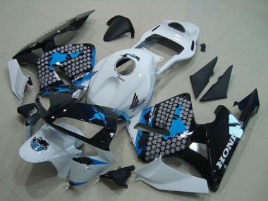 Buy 2003-2004 Honda CBR600RR Motorcycle Fairing - White Blue Glossy Black UK