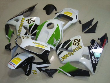 Buy 2003-2004 Honda CBR600RR Motorcycle Fairings - White Green Yellow Glossy Black Hannspree 52 UK