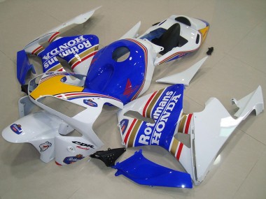 Buy 2003-2004 Honda CBR600RR Motorcycle Fairings - White Blue Yellow Rothmans UK