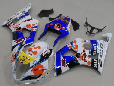 Buy 2003-2004 Suzuki GSXR 1000 Motorcycle Fairings - White Blue Red Yellow Pepe Phone UK