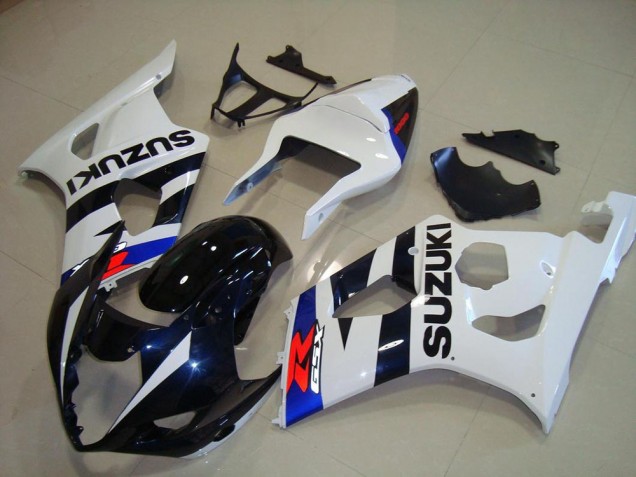 2003-2004 Suzuki GSXR 1000 Motorcycle Fairings - White Blue Dark Blue Red UK