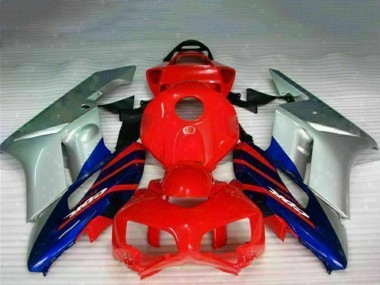 Buy 2004-2005 Honda CBR1000RR Motorcycle Fairings - Silver Red Blue Black Stripe UK