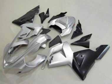 Buy 2004-2005 Kawasaki ZX10R Motorcycle Fairing - Silver Black Ninja UK