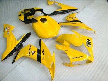 Buy 2004-2006 Yamaha YZF R1 Motorcycle Fairings - Yellow Glossy Black Dunlop 50 UK