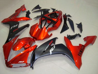 Buy 2004-2006 Yamaha YZF R1 Motorcycle Fairings - Red Matte Black UK