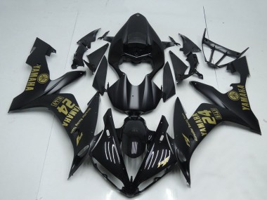 Buy 2004-2006 Yamaha YZF R1 Motorcycle Fairings - Matte Black Gold UK