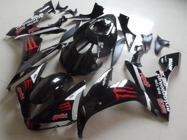 Buy 2004-2006 Yamaha YZF R1 Motorcycle Fairings - Glossy Black Red Monster UK