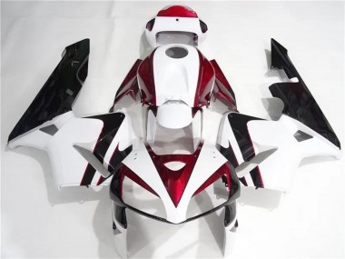 Buy 2005-2006 Honda CBR600RR Motorcycle Fairings Kits - White Red Black UK