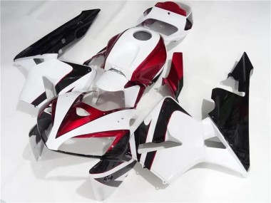 Buy 2005-2006 Honda CBR600RR Motorcycle Fairings Kits - White Red Black UK