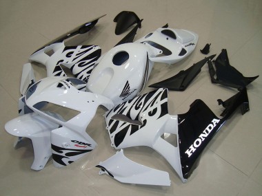 Buy 2005-2006 Honda CBR600RR Motorcycle Fairings - White Black Flame UK