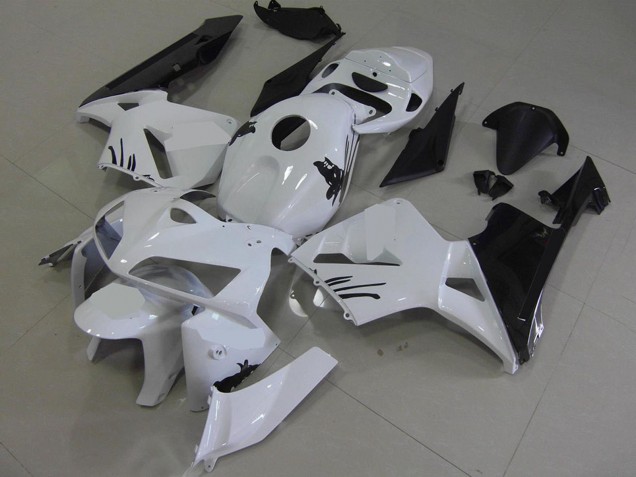 2005-2006 Honda CBR600RR Motorcycle Fairing Kits - White Black UK
