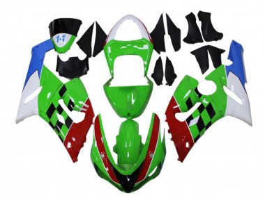 Buy 2005-2006 Kawasaki ZX6R Motorcycle Fairings - White Green Blue Red Black UK