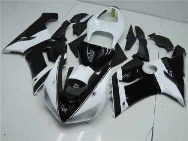 Buy 2005-2006 Kawasaki ZX6R Motorcycle Fairings - White Glossy Black UK