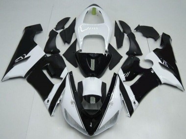Buy 2005-2006 Kawasaki ZX6R Motorcycle Fairings - White Glossy Black UK
