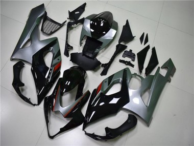 Buy 2005-2006 Suzuki GSXR 1000 Motorcycle Fairing - Glossy Black Silver UK