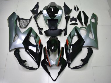 Buy 2005-2006 Suzuki GSXR 1000 Motorcycle Fairing - Glossy Black Silver UK
