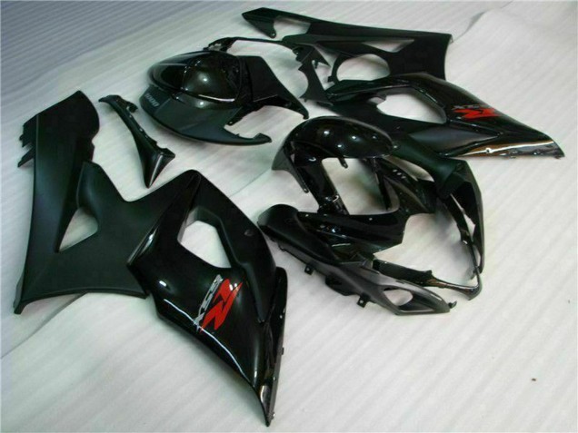 2005-2006 Suzuki GSXR 1000 Motorcycle Fairing - Glossy Black Matte Black Red UK