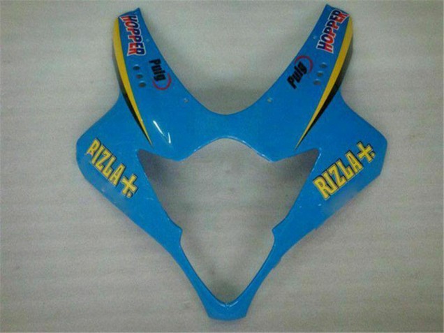 2005-2006 Suzuki GSXR 1000 Motorcycle Fairings - Blue Gold Black Rizla UK