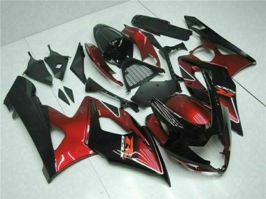 Buy 2005-2006 Suzuki GSXR 1000 Motorcycle Fairing - Red Glossy Black UK