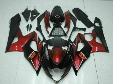Buy 2005-2006 Suzuki GSXR 1000 Motorcycle Fairing - Red Glossy Black UK