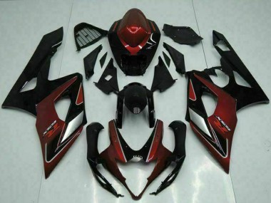 Buy 2005-2006 Suzuki GSXR 1000 Motorcycle Fairings - Red Silver Glossy Black UK