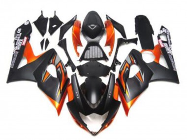 Buy 2005-2006 Suzuki GSXR 1000 Motorcycle Fairings - Glossy Black Matte Black Black Orange UK