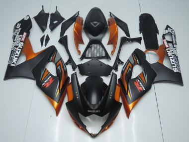 Buy 2005-2006 Suzuki GSXR 1000 Motorcycle Fairing - Matte Black Orange UK