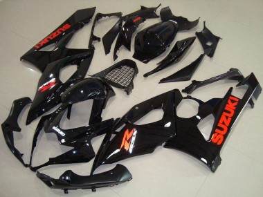Buy 2005-2006 Suzuki GSXR 1000 Motorcycle Fairings - Glossy Black Red Decal UK