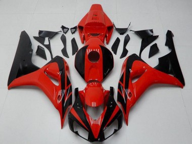 Buy 2006-2007 Honda CBR1000RR Motorcycle Fairings Kits - Red Glossy Black UK