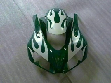 Buy 2006-2007 Honda CBR1000RR Motorcycle Fairings - White Green Flame UK