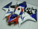 2006-2007 Honda CBR1000RR Motorcycle Fairing Kits - White Red Blue HRC UK