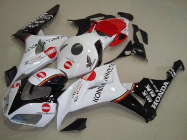 Buy 2006-2007 Honda CBR1000RR Motorcycle Fairing - White Red Glossy Black Konica Minolta UK