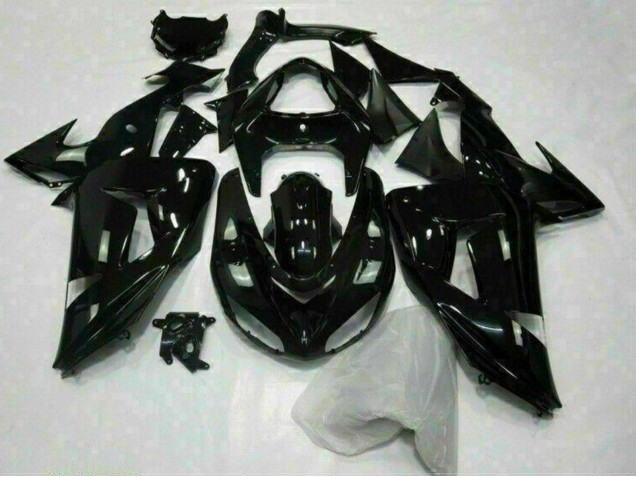 2006-2007 Kawasaki ZX10R Motorcycle Fairing - Glossy Black UK