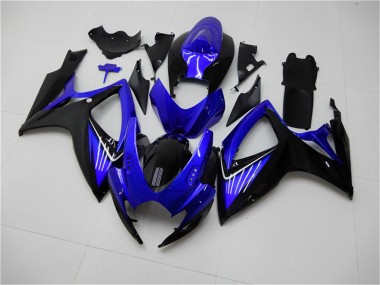 Buy 2006-2007 Suzuki GSXR 600/750 Motorcycle Fairings - Blue Glossy Black UK