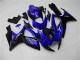 2006-2007 Suzuki GSXR 600/750 Motorcycle Fairings - Blue Glossy Black UK