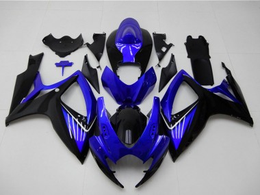 Buy 2006-2007 Suzuki GSXR 600/750 Motorcycle Fairings - Blue Glossy Black UK