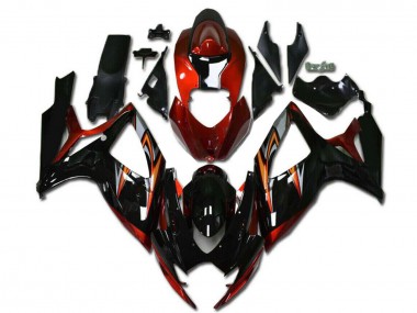 Buy 2006-2007 Suzuki GSXR 600/750 Motorcycle Fairings - Orange Silver Glossy Black Stripe UK