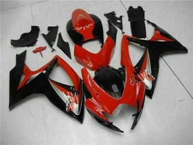 Buy 2006-2007 Suzuki GSXR 600/750 Motorcycle Fairings - Red Glossy Black UK