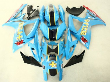 Buy 2006-2007 Suzuki GSXR 600/750 Motorcycle Fairings - Light Blue Black Yellow Rizla UK
