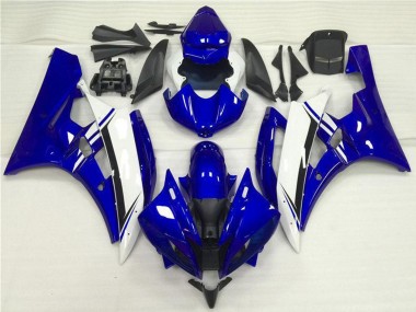 Buy 2006-2007 Yamaha YZF R6 Motorcycle Fairings - Blue White Black UK