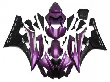 Buy 2006-2007 Yamaha YZF R6 Motorcycle Fairings - Purple Matte Black Santander UK