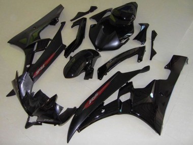 Buy 2006-2007 Yamaha YZF R6 Motorcycle Fairings - Glossy Black Matte Black Red OEM Style UK