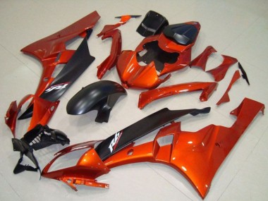 Buy 2006-2007 Yamaha YZF R6 Motorcycle Fairing Kits - Orange Matte Black UK