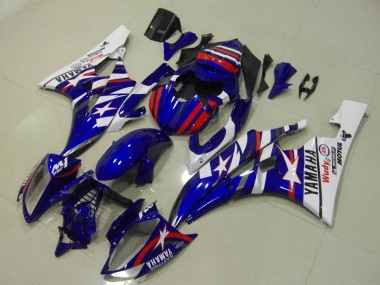 Buy 2006-2007 Yamaha YZF R6 Motorcycle Fairings - White Blue Red Motul Michelin UK
