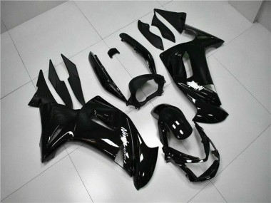 Buy 2006-2008 Kawasaki EX650 Motorcycle Fairings - Glossy Black White UK