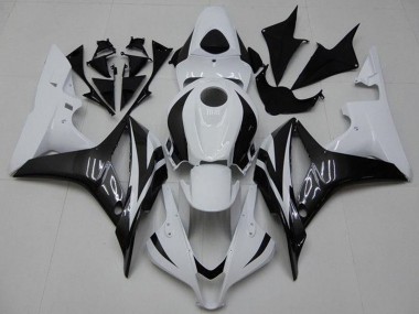 Buy 2007-2008 Honda CBR600RR Bike Fairings - White Glossy Black UK