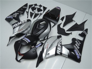 Buy 2007-2008 Honda CBR600RR Motorcycle Fairings - Matte Black Silver Grey Repsol UK