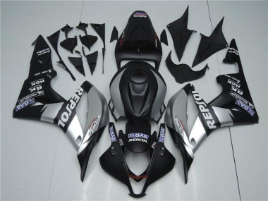 Buy 2007-2008 Honda CBR600RR Motorcycle Fairings - Matte Black Silver Grey Repsol UK