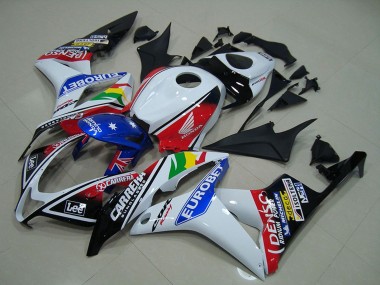 Buy 2007-2008 Honda CBR600RR Motorcycle Fairings - White Red Blue Glossy Black EuroBet UK